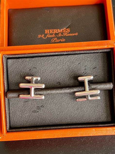 hermes h2 cufflinks|authentic hermes cufflinks.